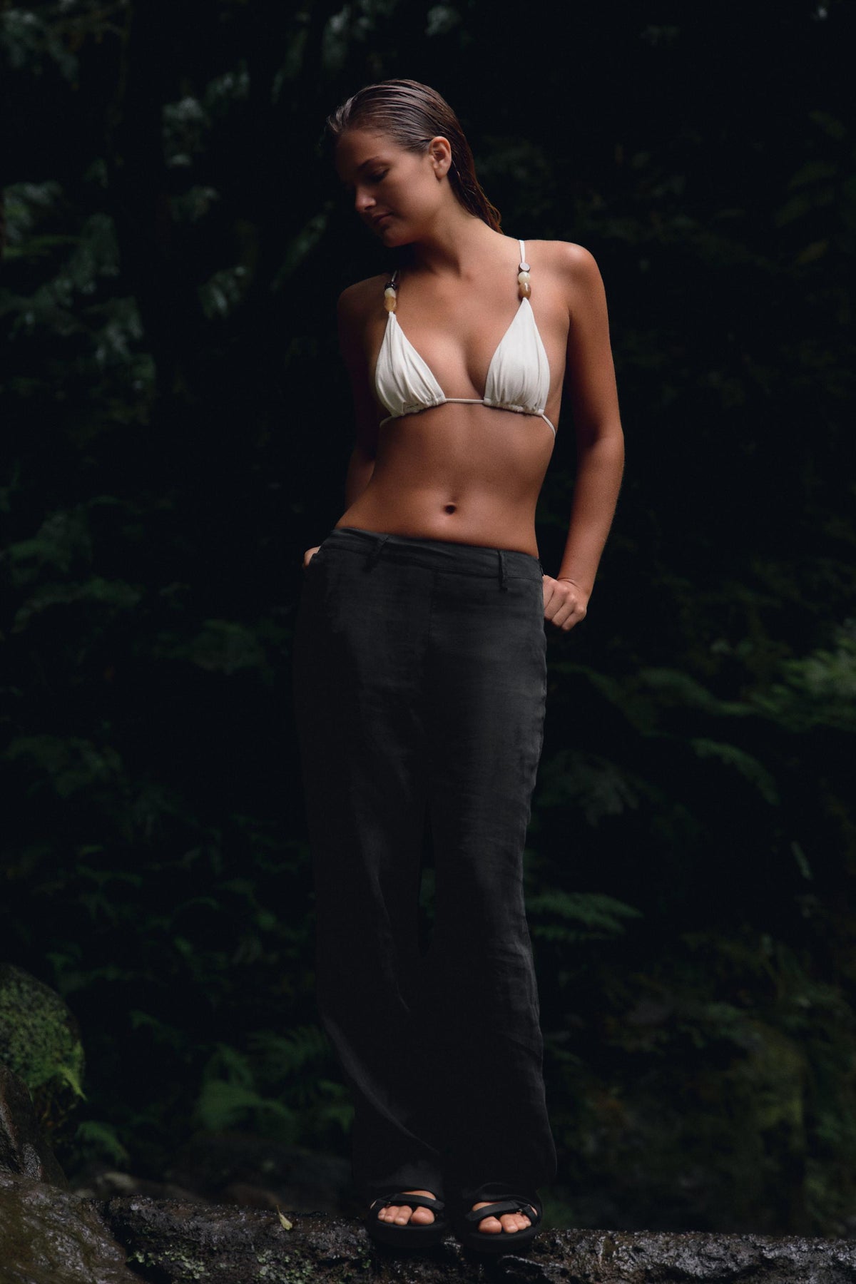 STRAIGHT-LEG TROUSERS