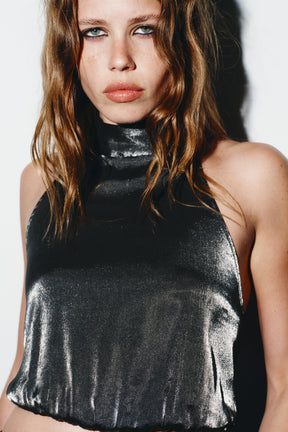 Elastic Halter Shirt