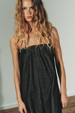 TRF DENIM BANDEAU JUMPSUIT - Image 5