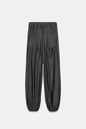 Denim Bandeau Jumpsuit