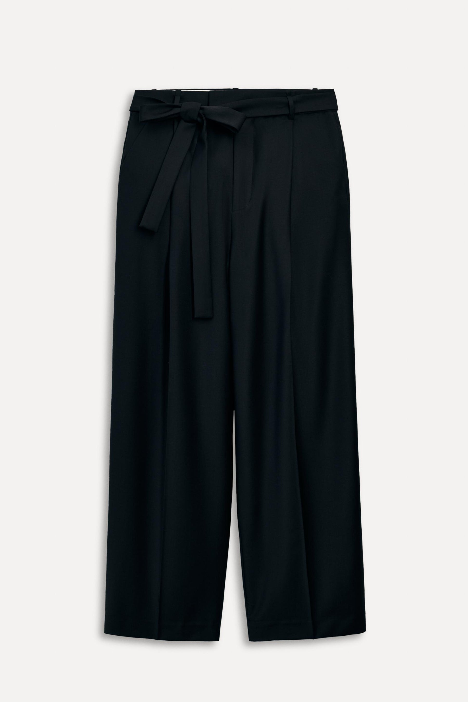 Wool-Blend Trousers with Belt