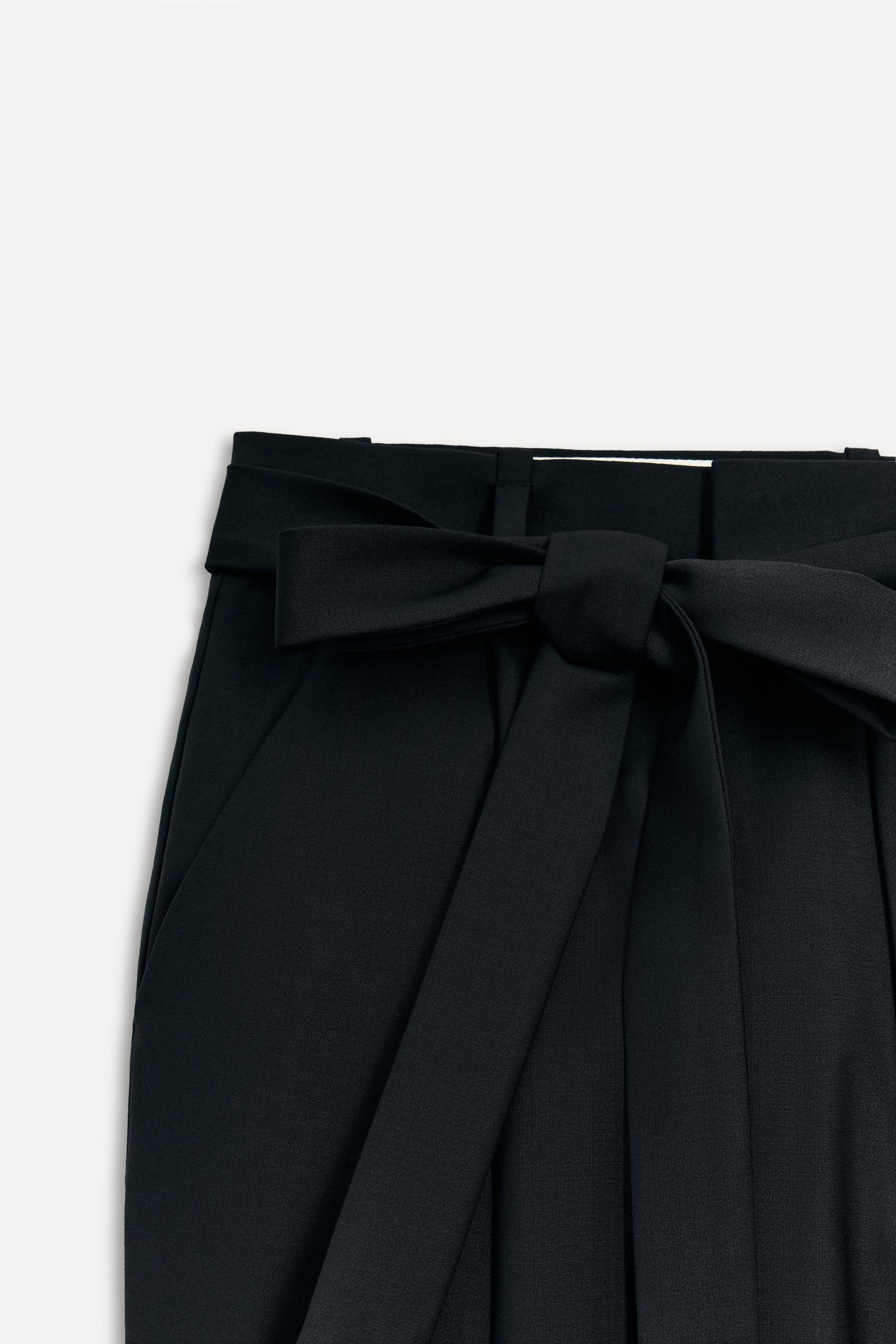 Wool-Blend Trousers with Belt