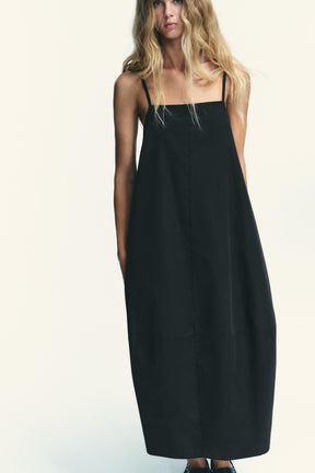 MIDI DRESS WITH PLEATED BACK - Image 2