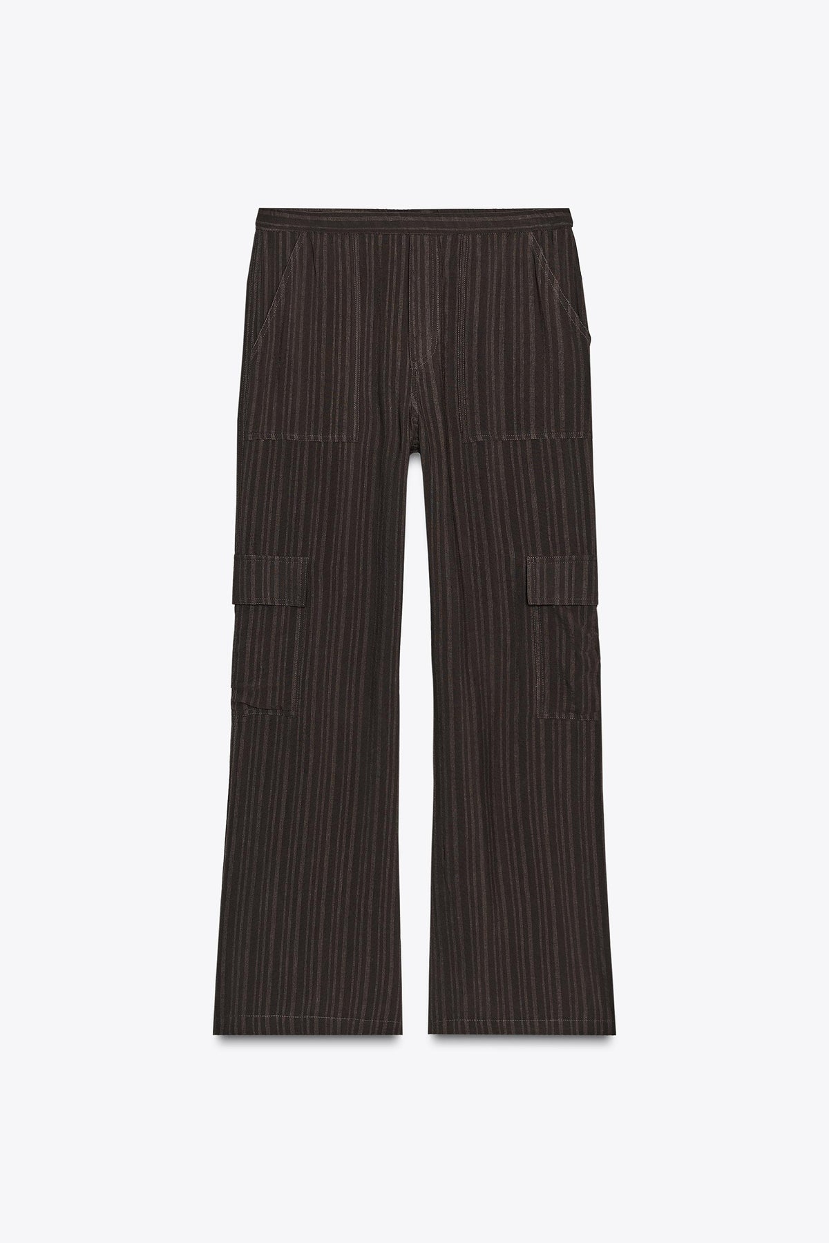 STRIPED CARGO TROUSERS