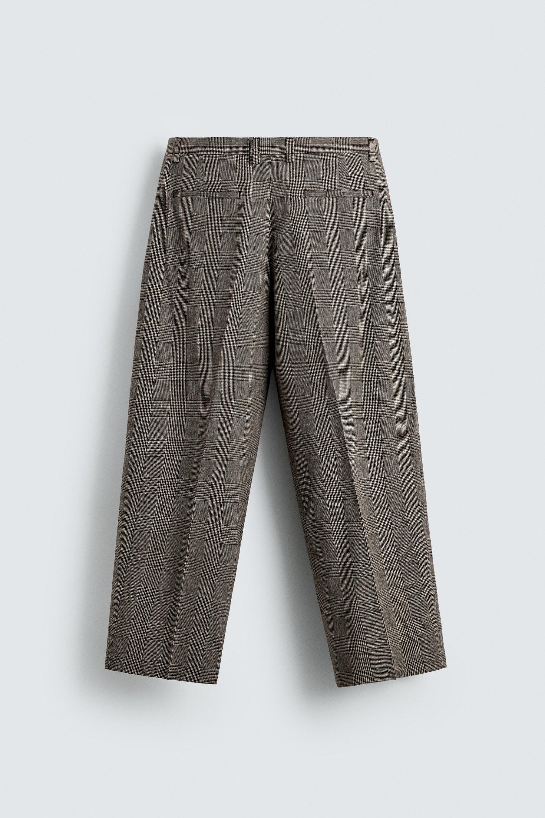 Plaid Relaxed Trousers