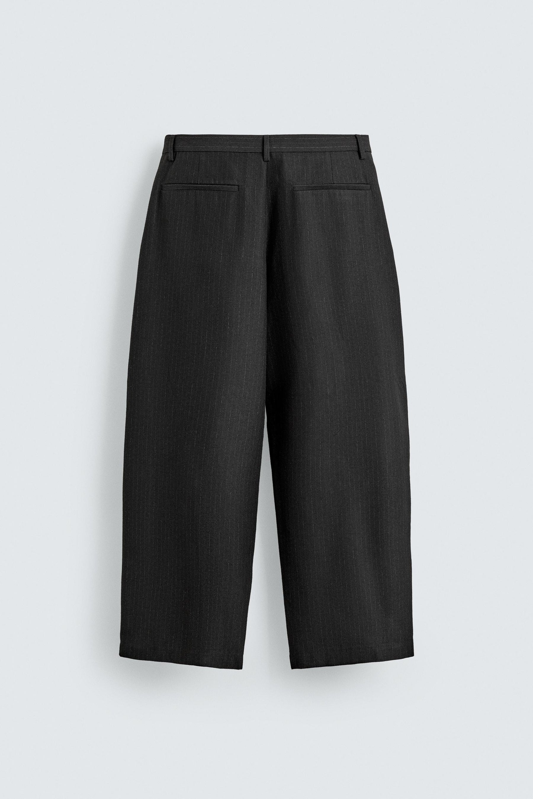 PINSTRIPED SUIT TROUSERS WITH PLEATS - Image 7