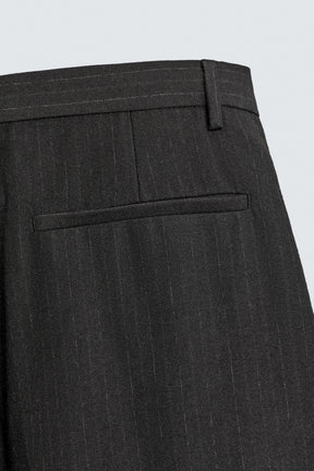 PINSTRIPED SUIT TROUSERS WITH PLEATS - Image 9