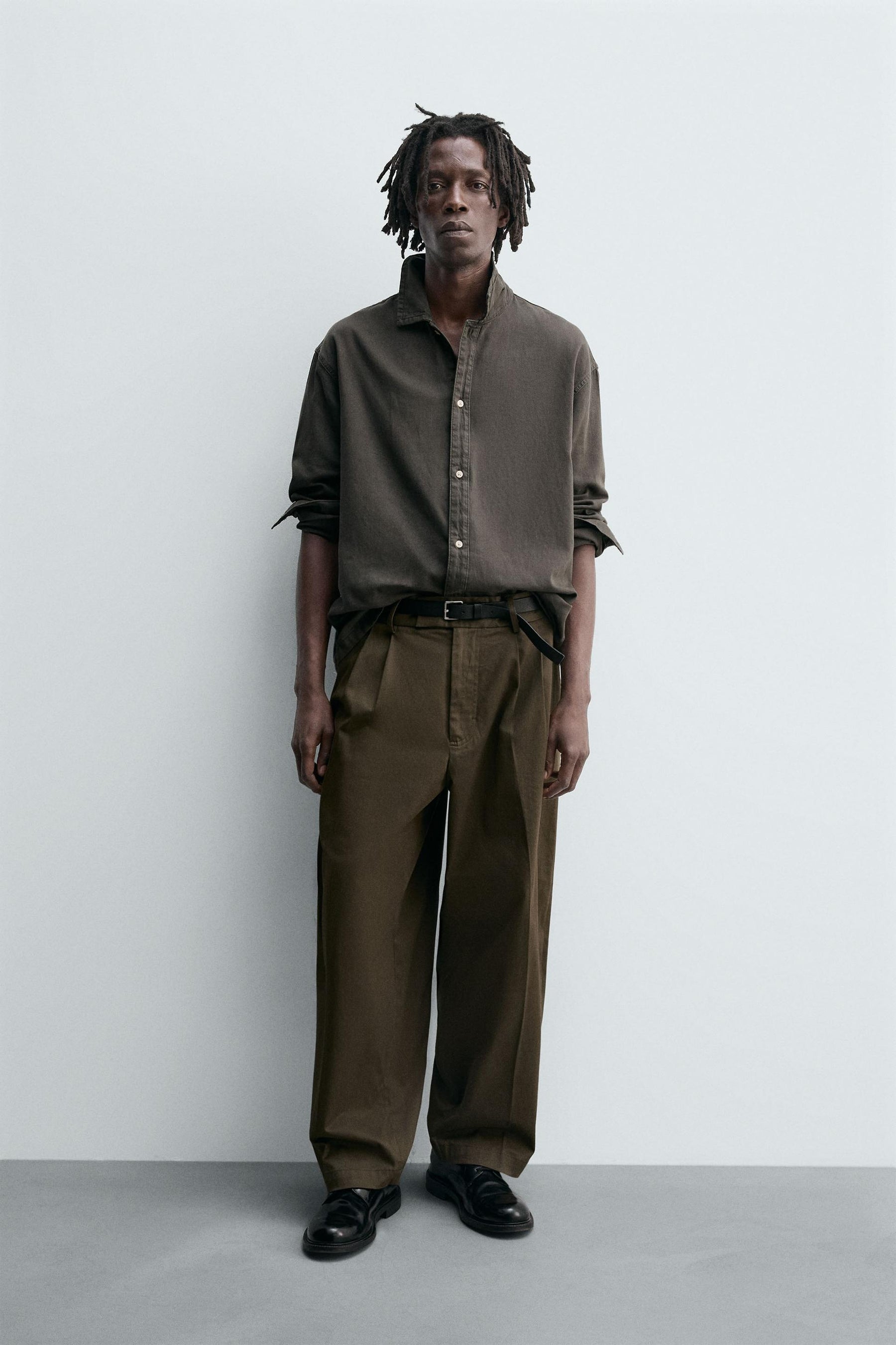 COLOURED DENIM SHIRT - Image 1