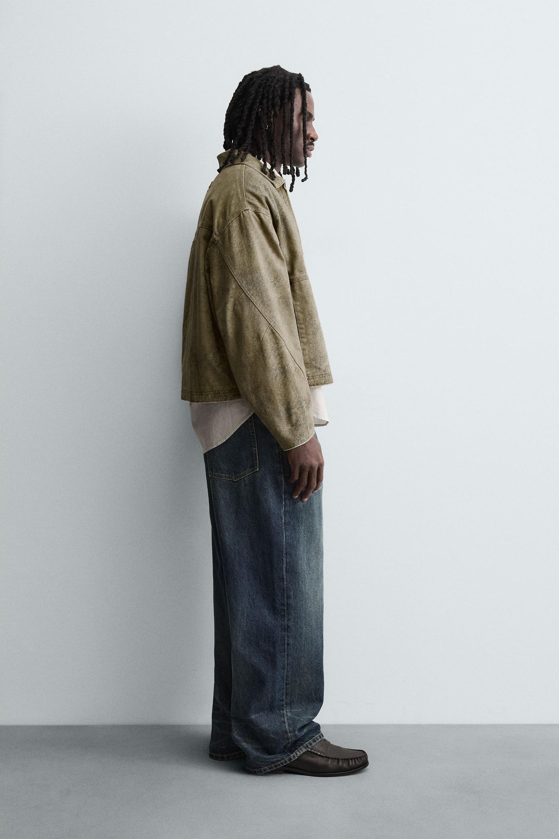 ABSTRACT PRINT BOXY FIT JACKET - Image 3