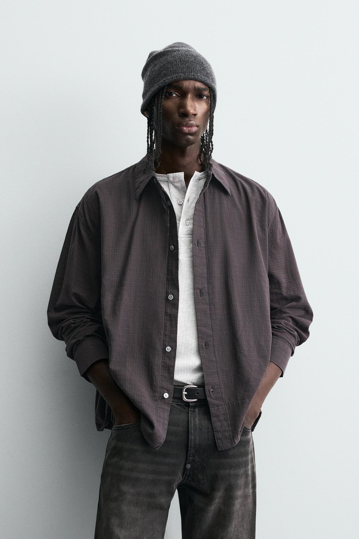 RELAXED FIT CHECK SHIRT - Image 2