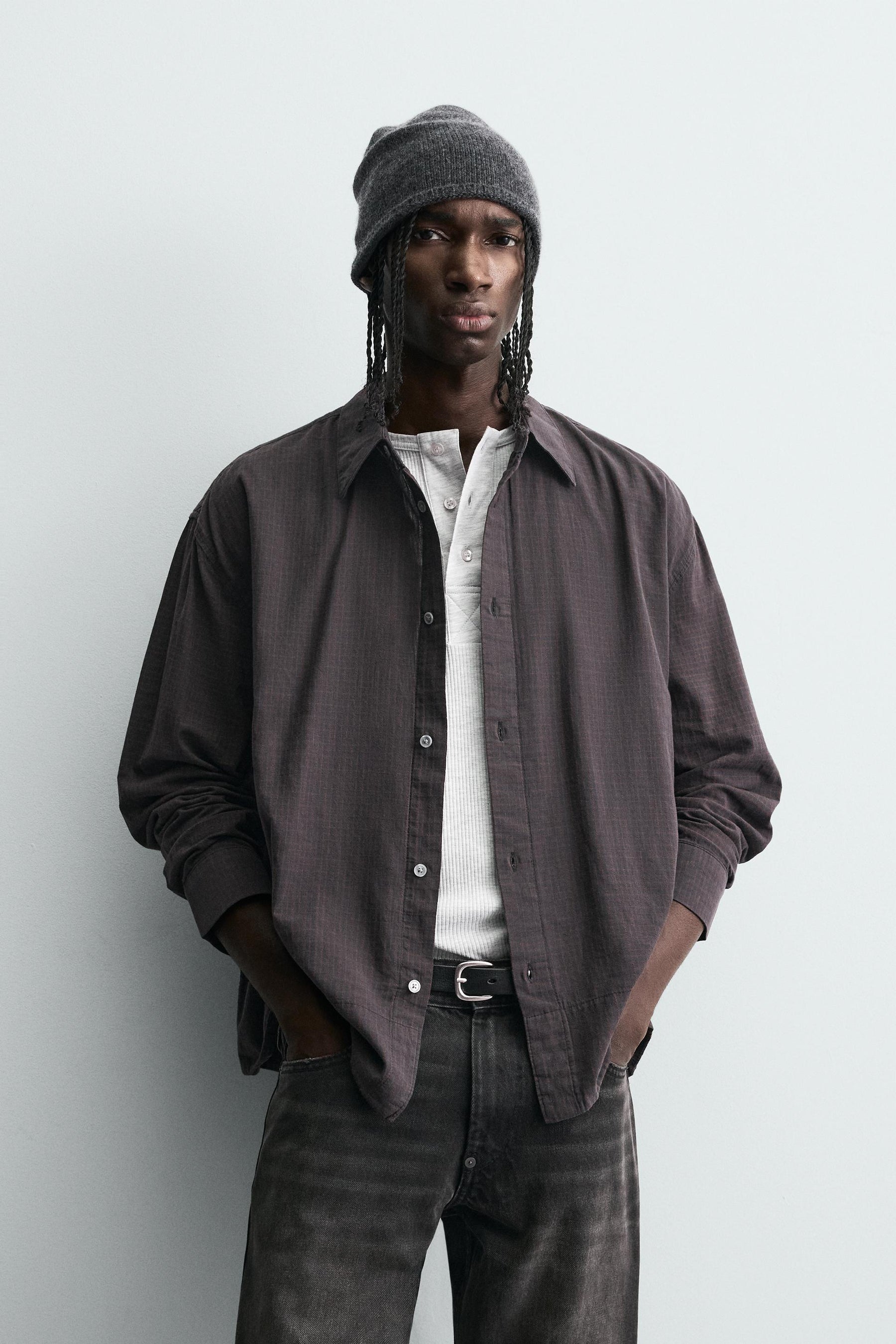 RELAXED FIT CHECK SHIRT - Image 2