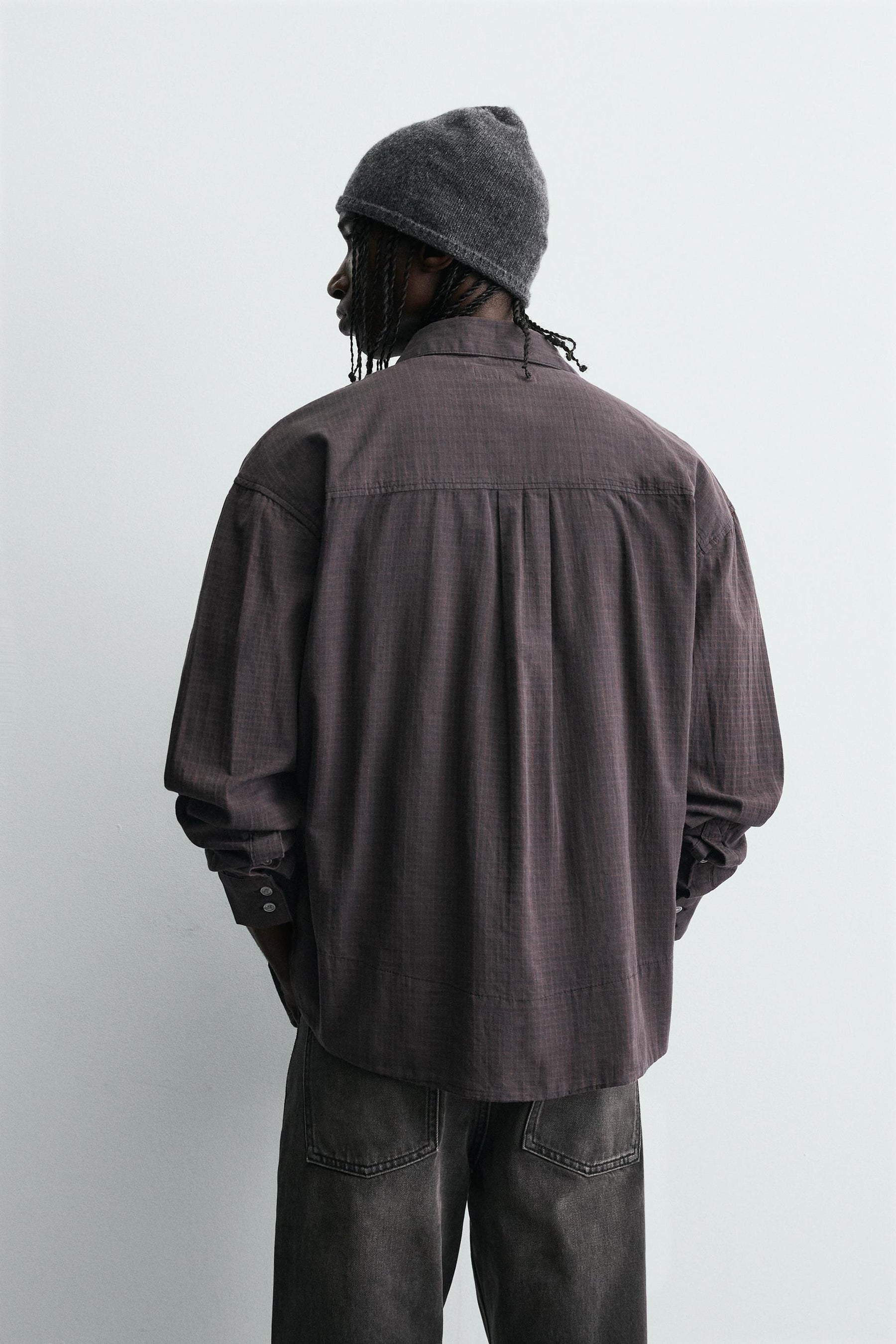 RELAXED FIT CHECK SHIRT - Image 3