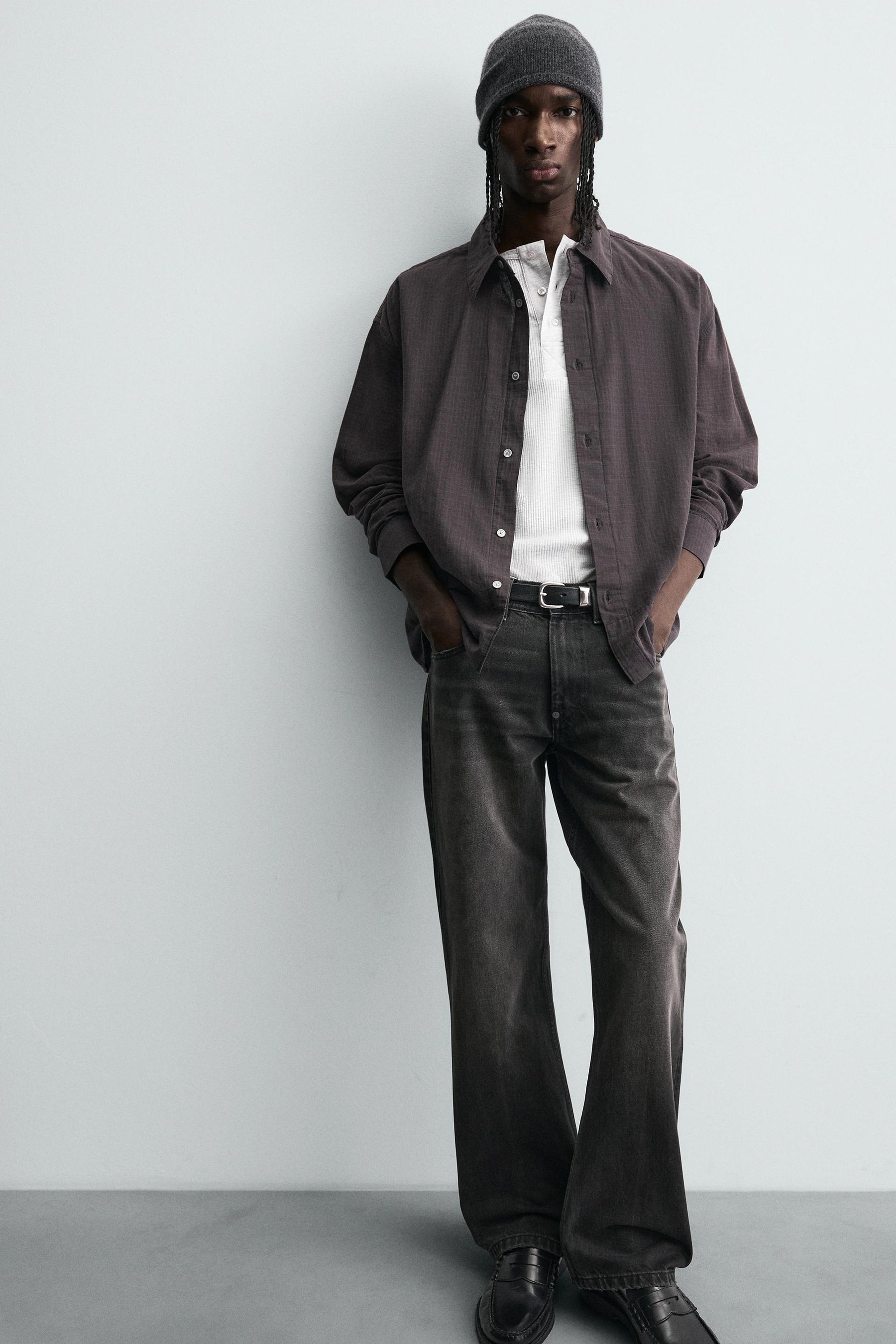 RELAXED FIT CHECK SHIRT - Image 7