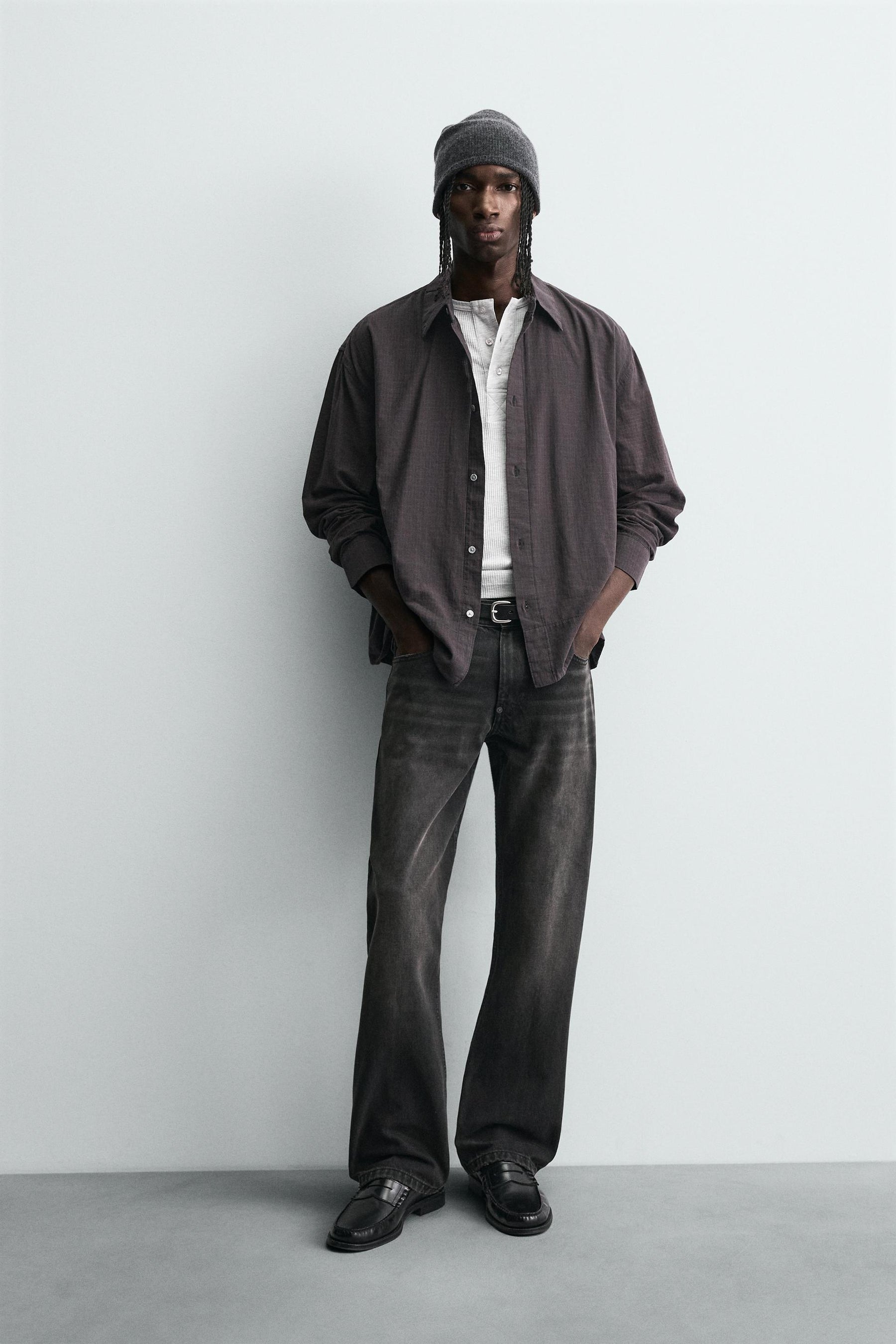 RELAXED FIT CHECK SHIRT - Image 1