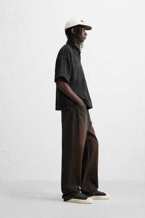 ZIP-UP DENIM POLO SHIRT - Image 4