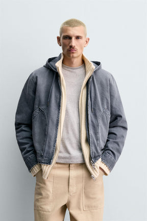 WASHED HOODED JACKET - Image 2