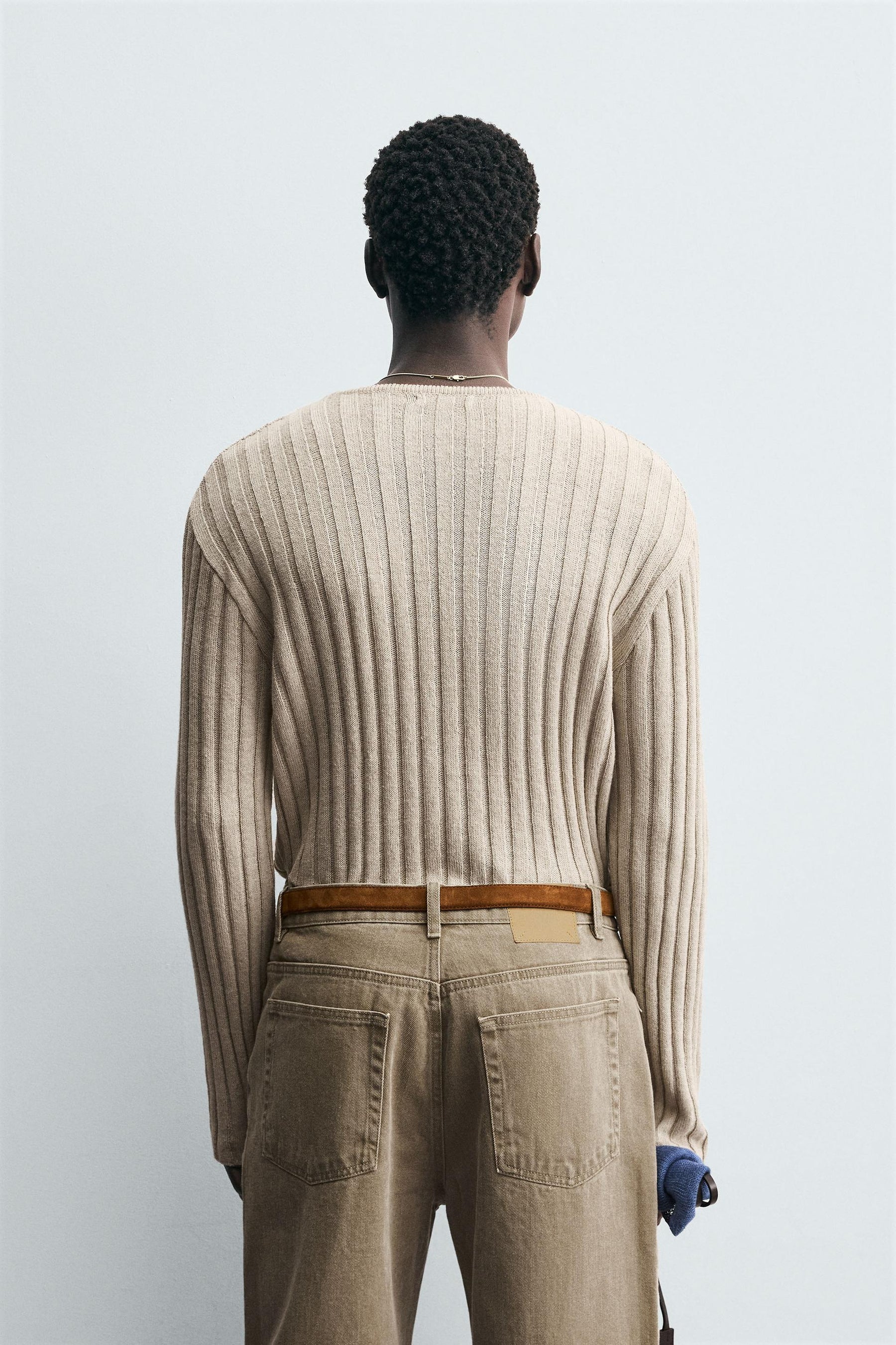 LIGHTWEIGHT RIBBED SWEATER - Image 3