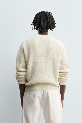 RELAXED FIT HENLEY JUMPER - Image 3