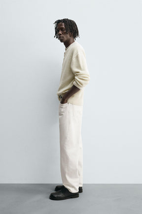 RELAXED FIT HENLEY JUMPER - Image 4