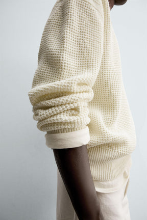 RELAXED FIT HENLEY JUMPER - Image 6