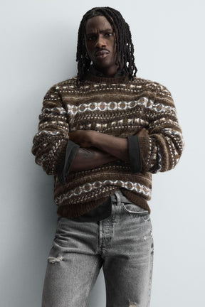 GEOMETRIC JACQUARD JUMPER - Image 5