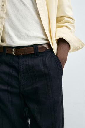 STRIPED JACQUARD TROUSERS - Image 5