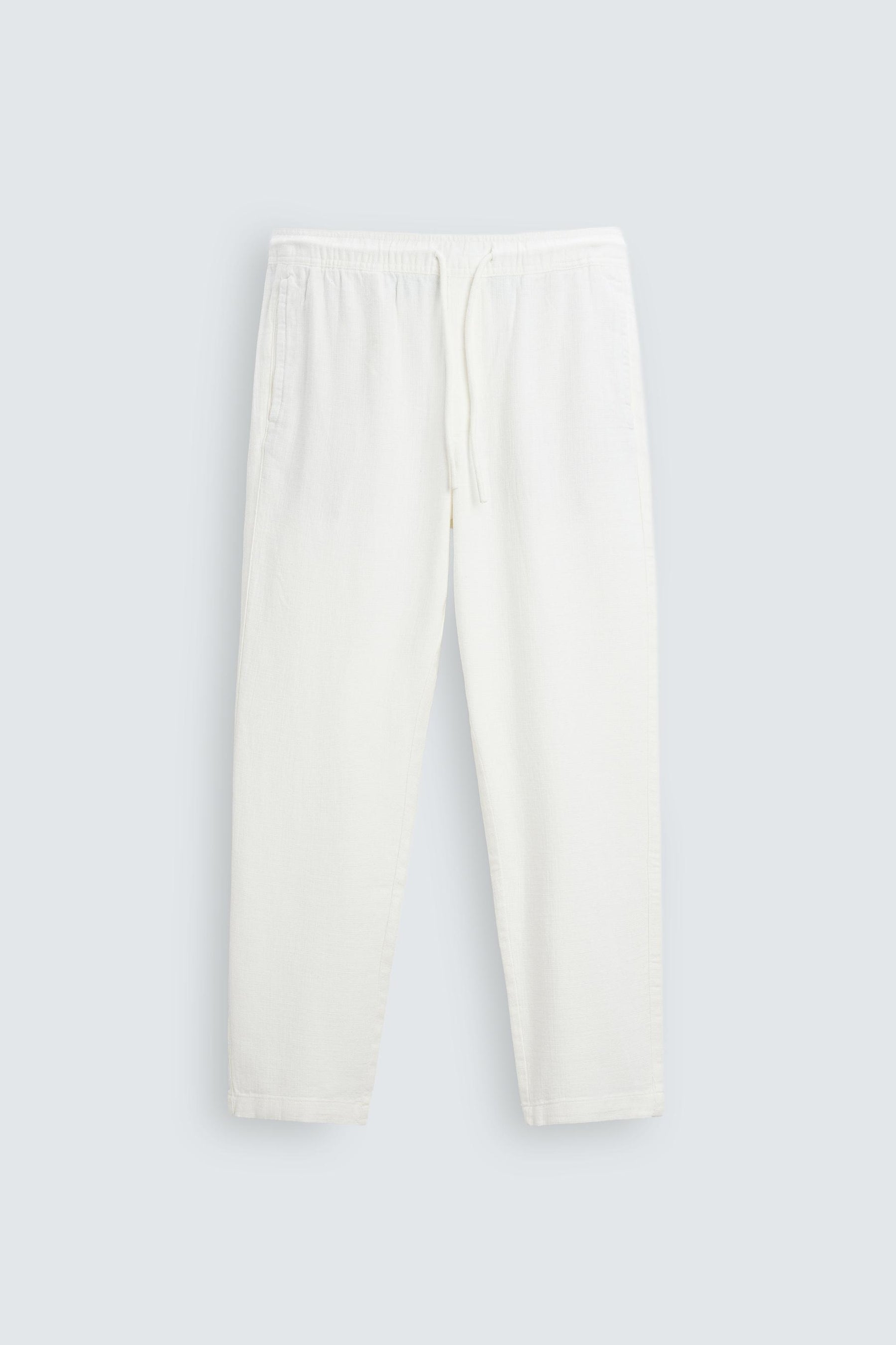 RELAXED FIT TEXTURED TROUSERS - Image 6