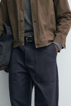 WASHED STRAIGHT-LEG TROUSERS - Image 5