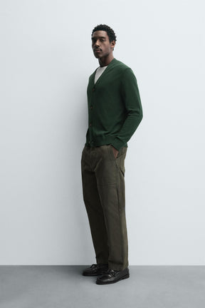 WASHED STRAIGHT-LEG TROUSERS - Image 4