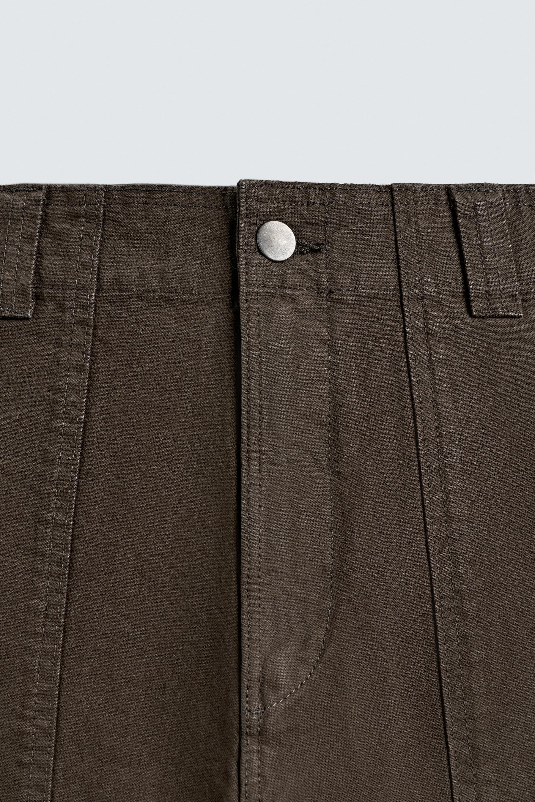 WASHED STRAIGHT-LEG TROUSERS - Image 8