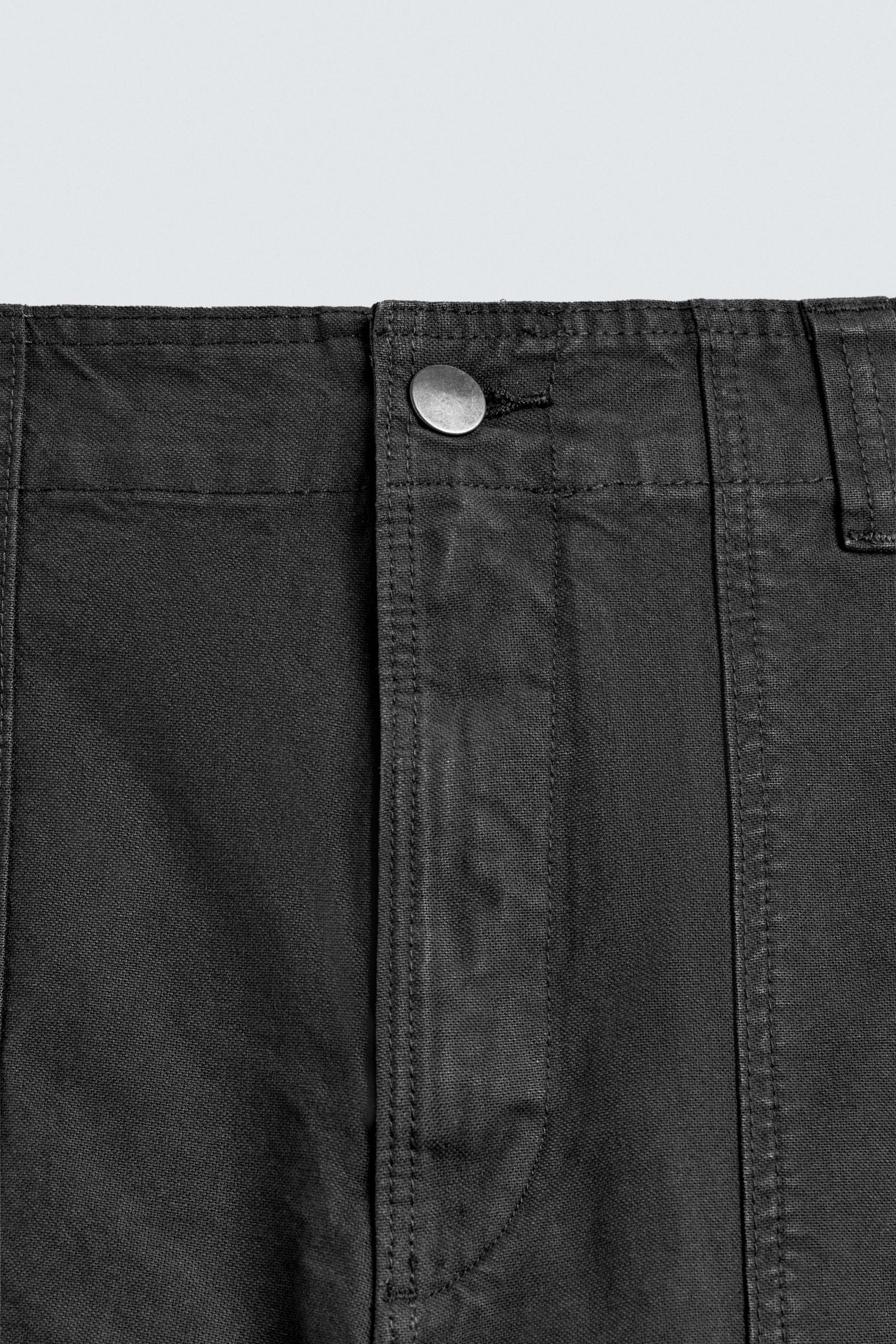 WASHED STRAIGHT-LEG TROUSERS - Image 9