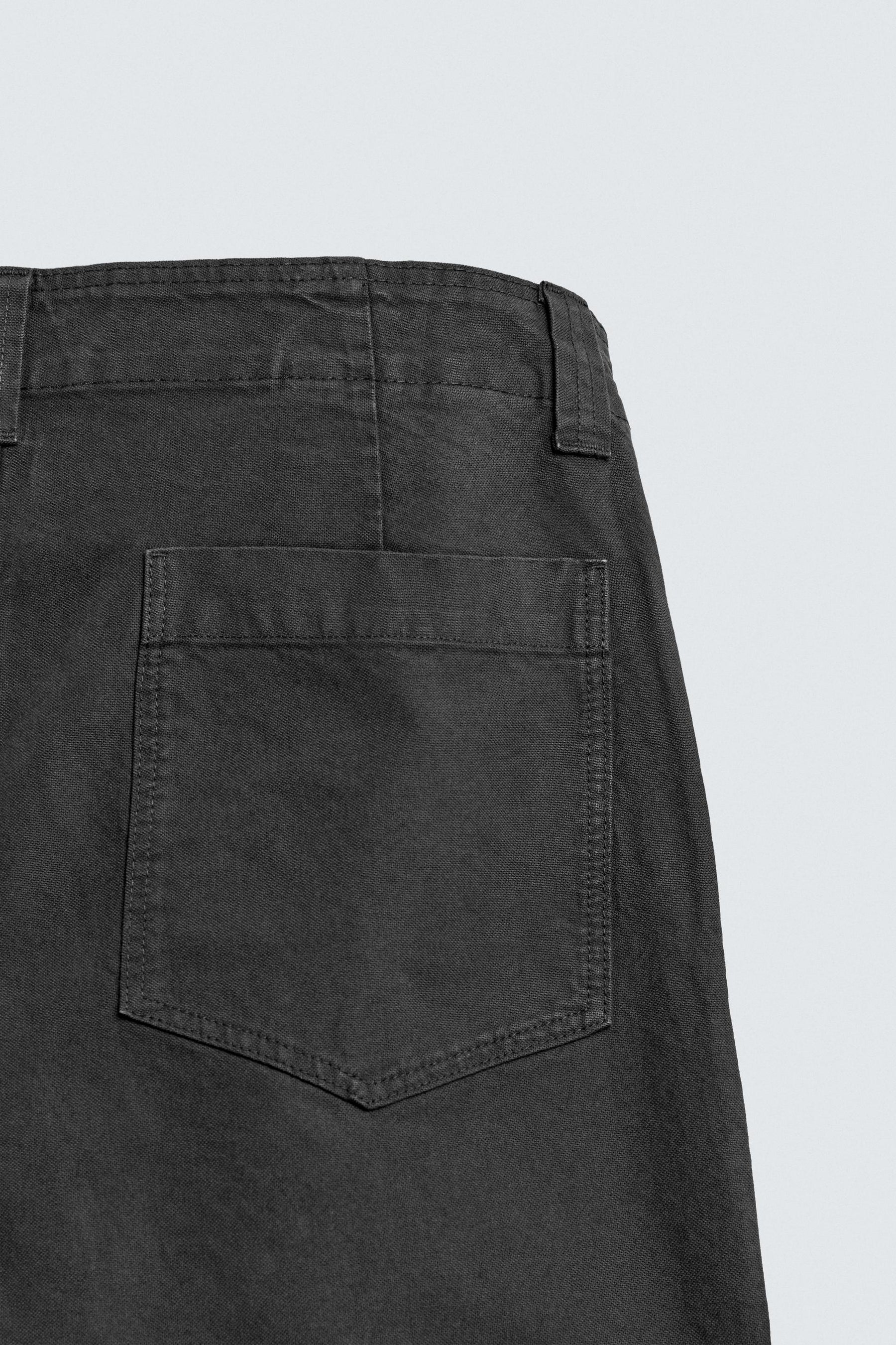 WASHED STRAIGHT-LEG TROUSERS - Image 10