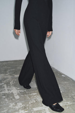 High-waist Trousers with Zip