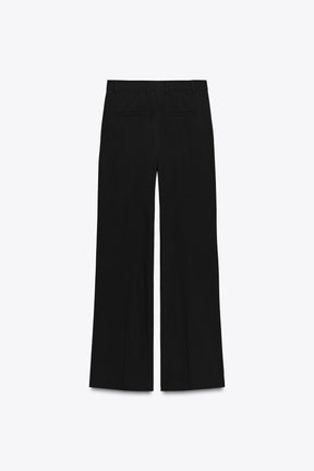 High-Waist Straight Trousers