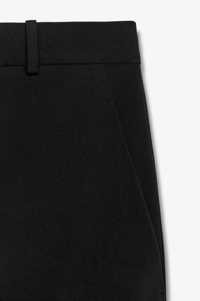 High-Waist Straight Trousers