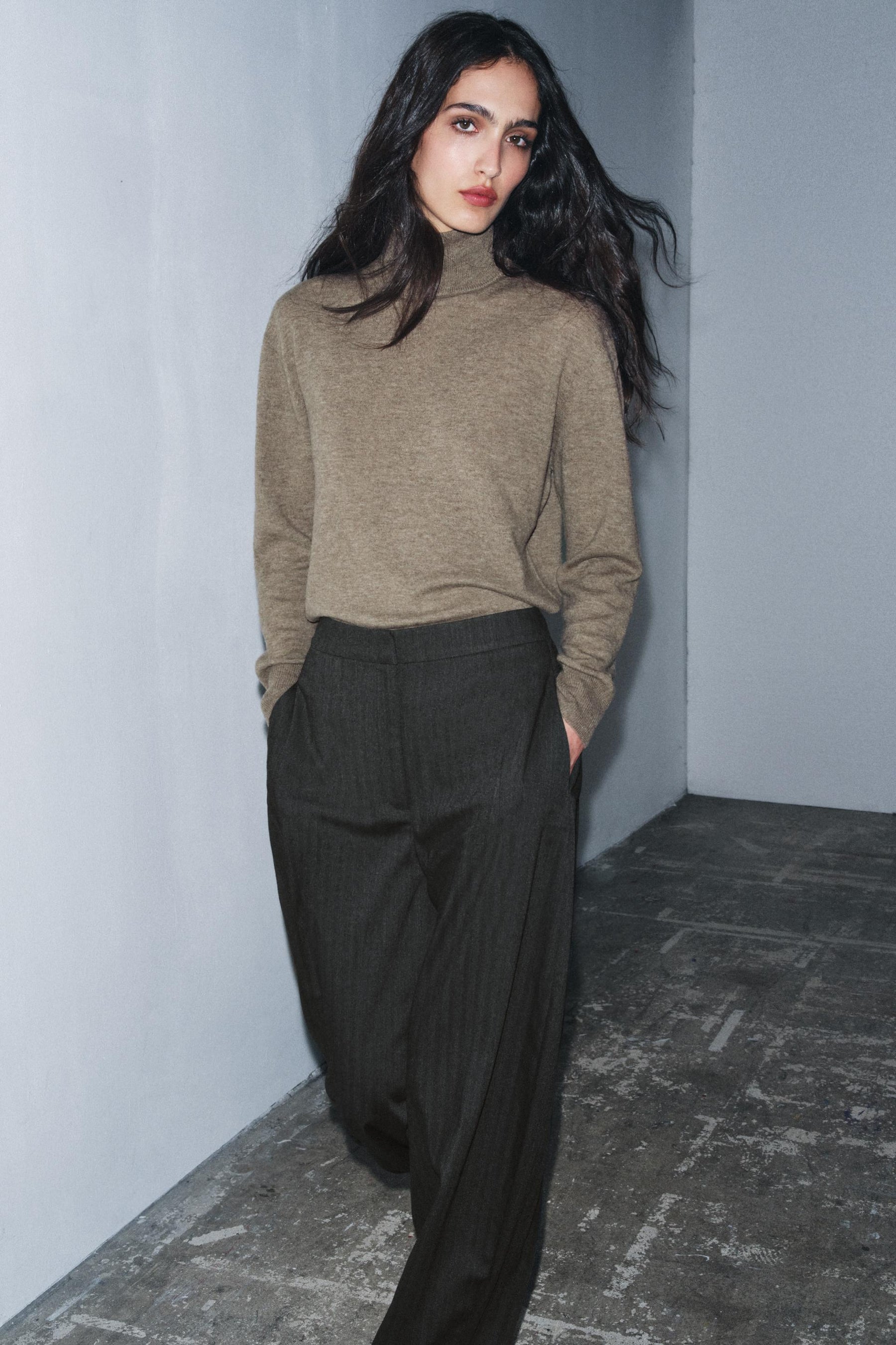 Textured Balloon Trousers