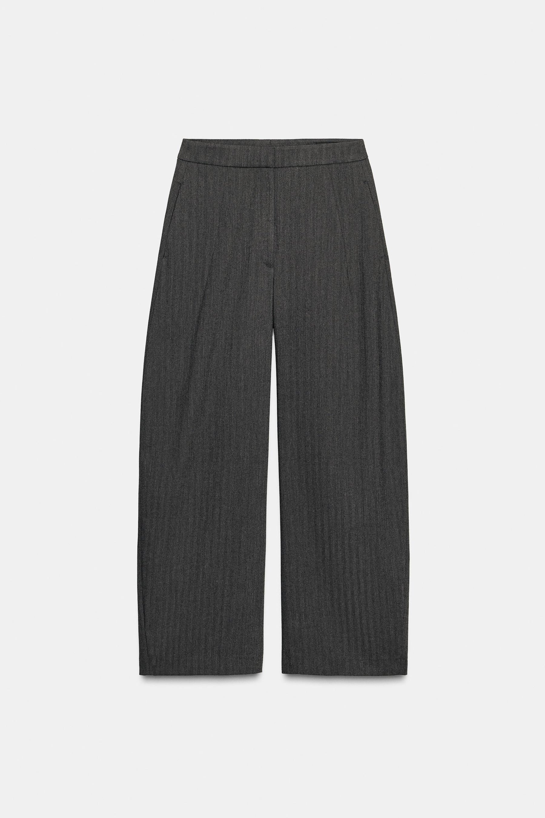 Textured Balloon Trousers
