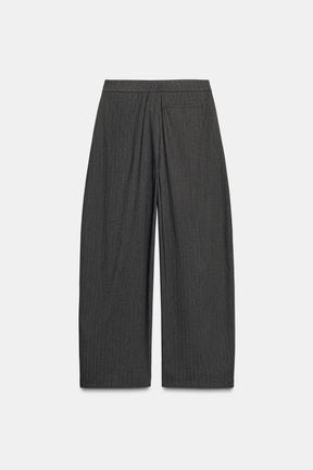 Textured Balloon Trousers