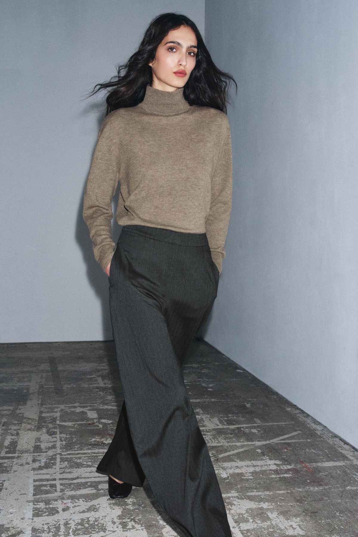 Textured Balloon Trousers