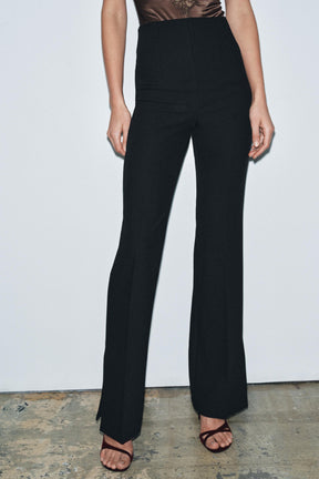 Flared Trousers with Vents