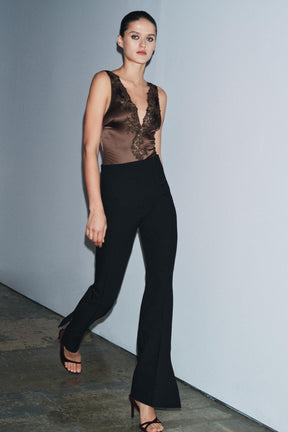 Flared Trousers with Vents