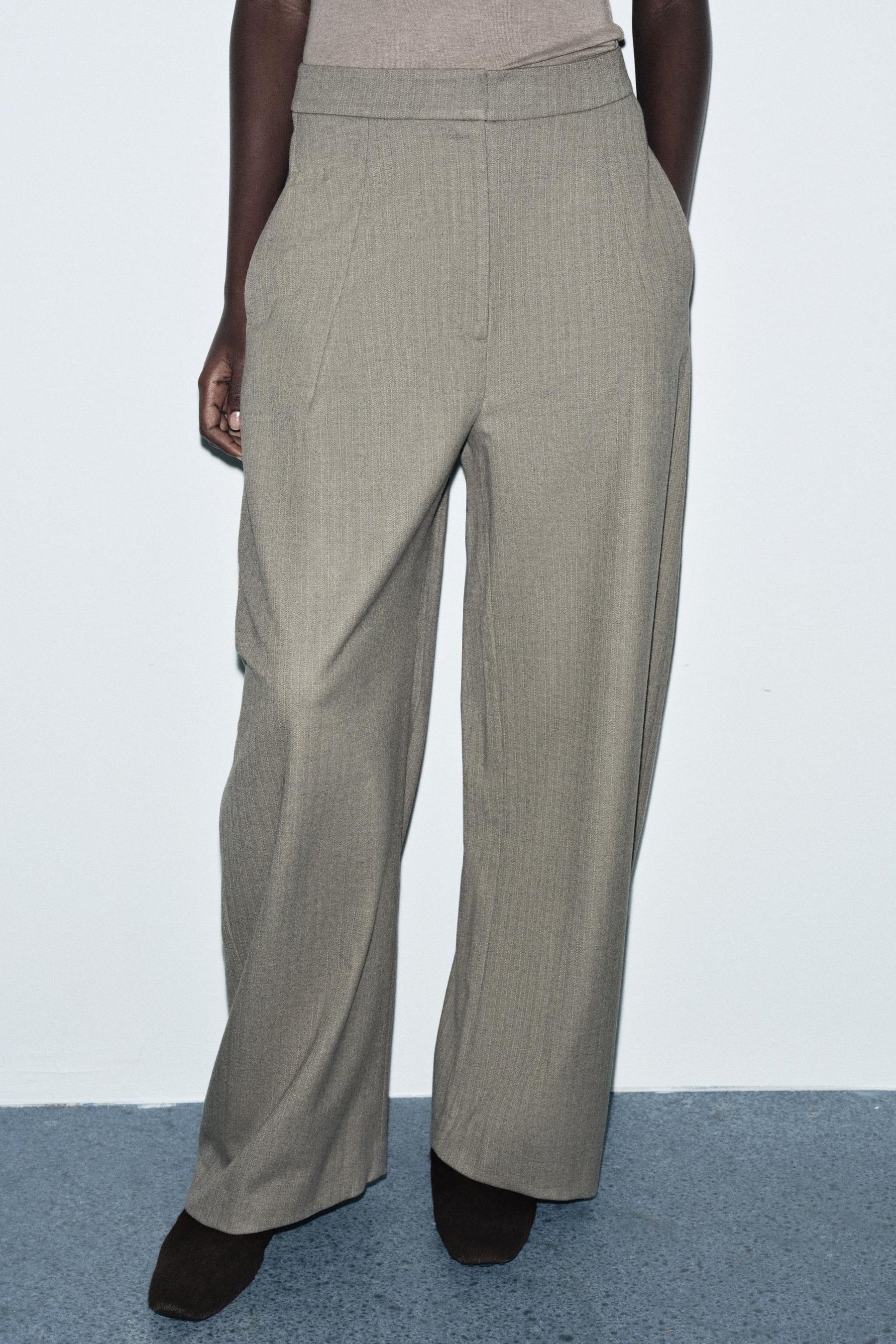 Herringbone Balloon Trousers