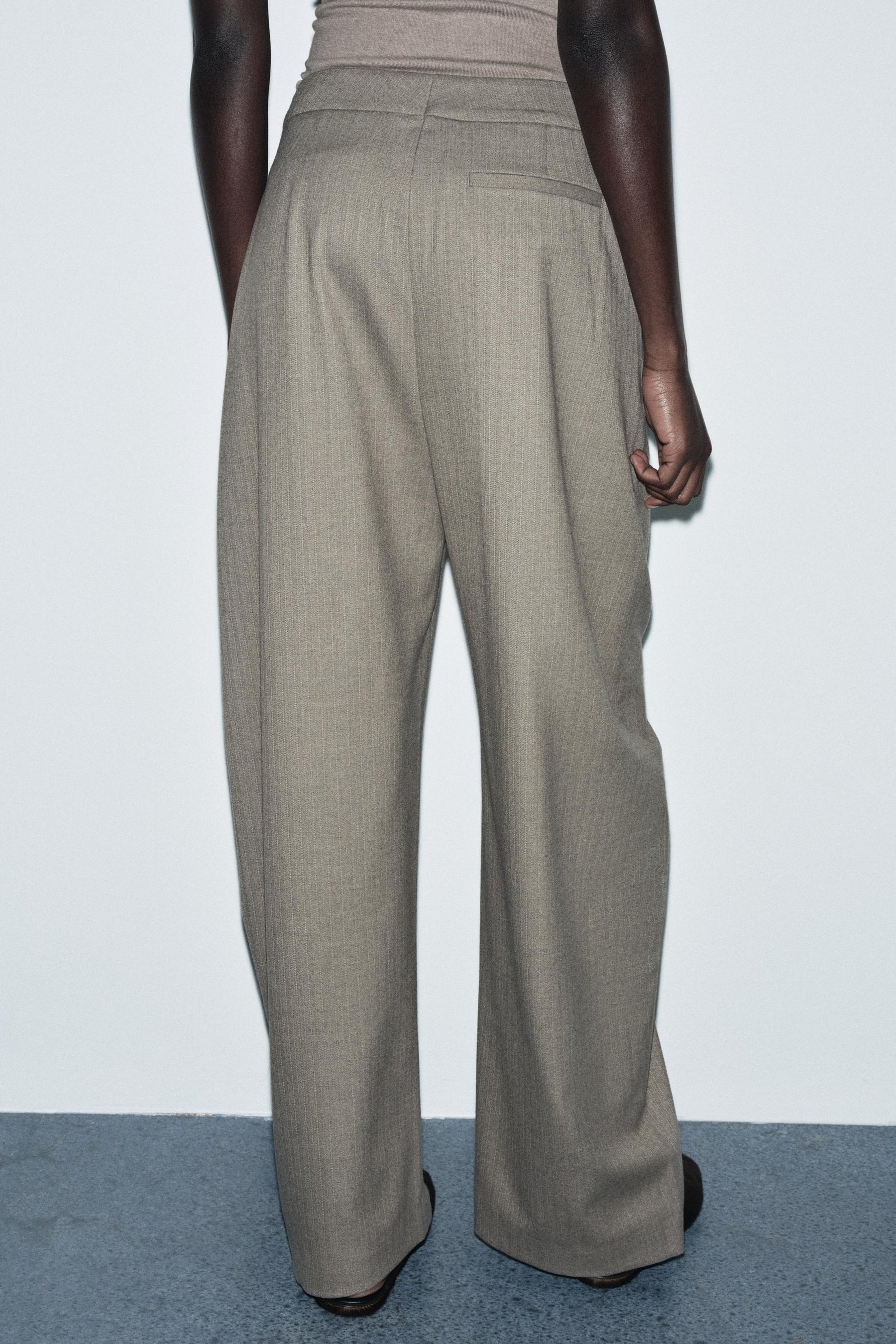 Herringbone Balloon Trousers
