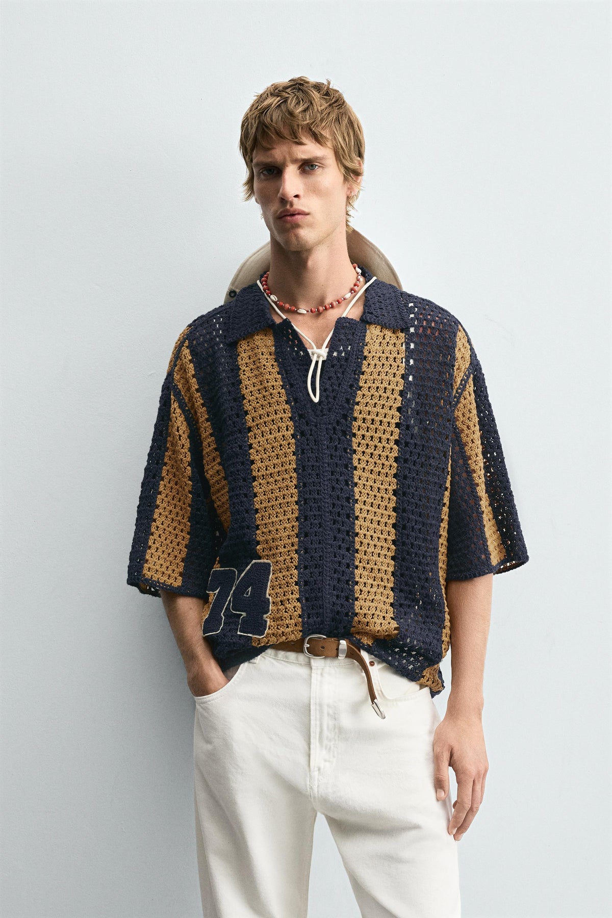 CROCHET PATCH SHIRT - Image 2