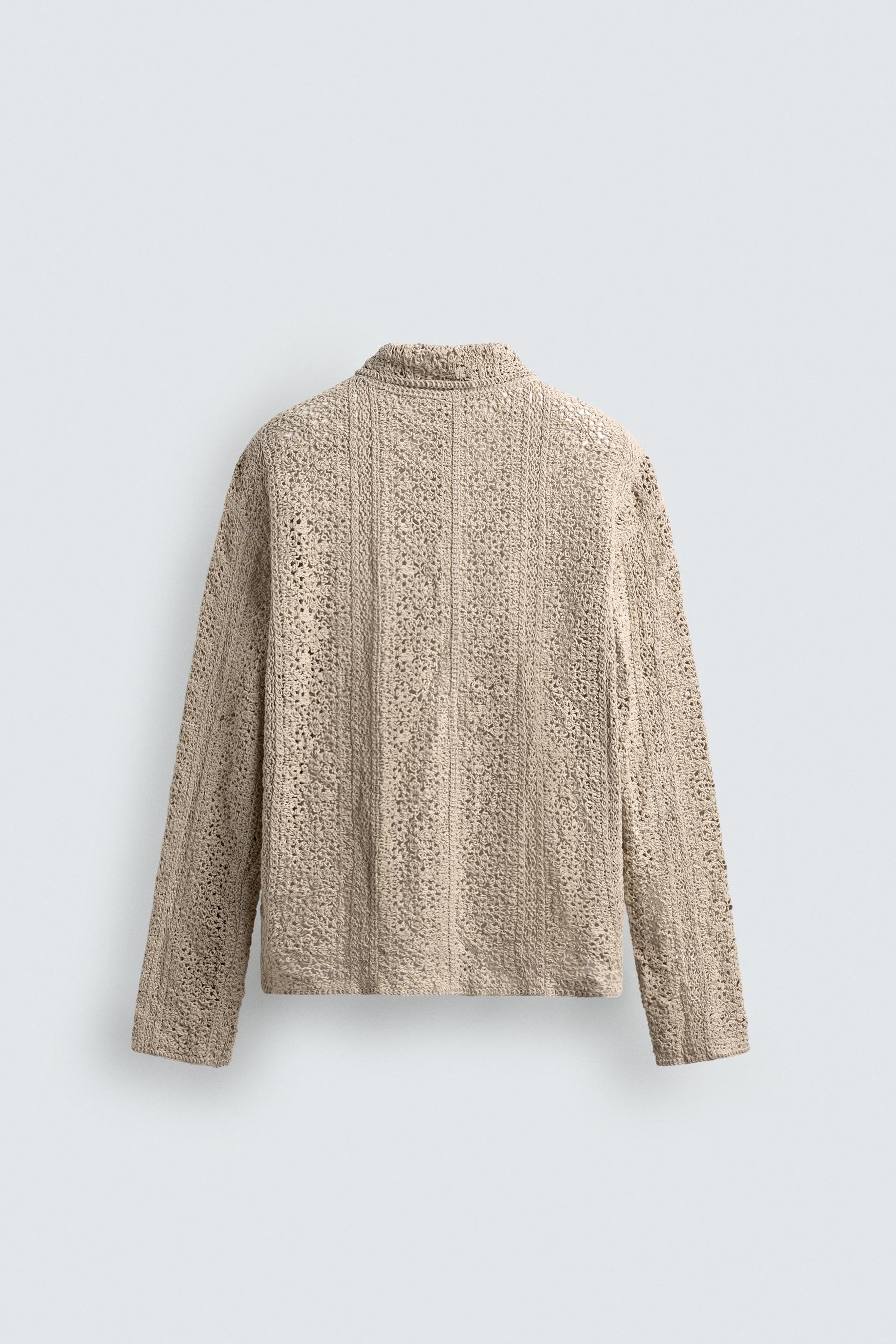 CROCHET TEXTURED OVERSHIRT - Image 8