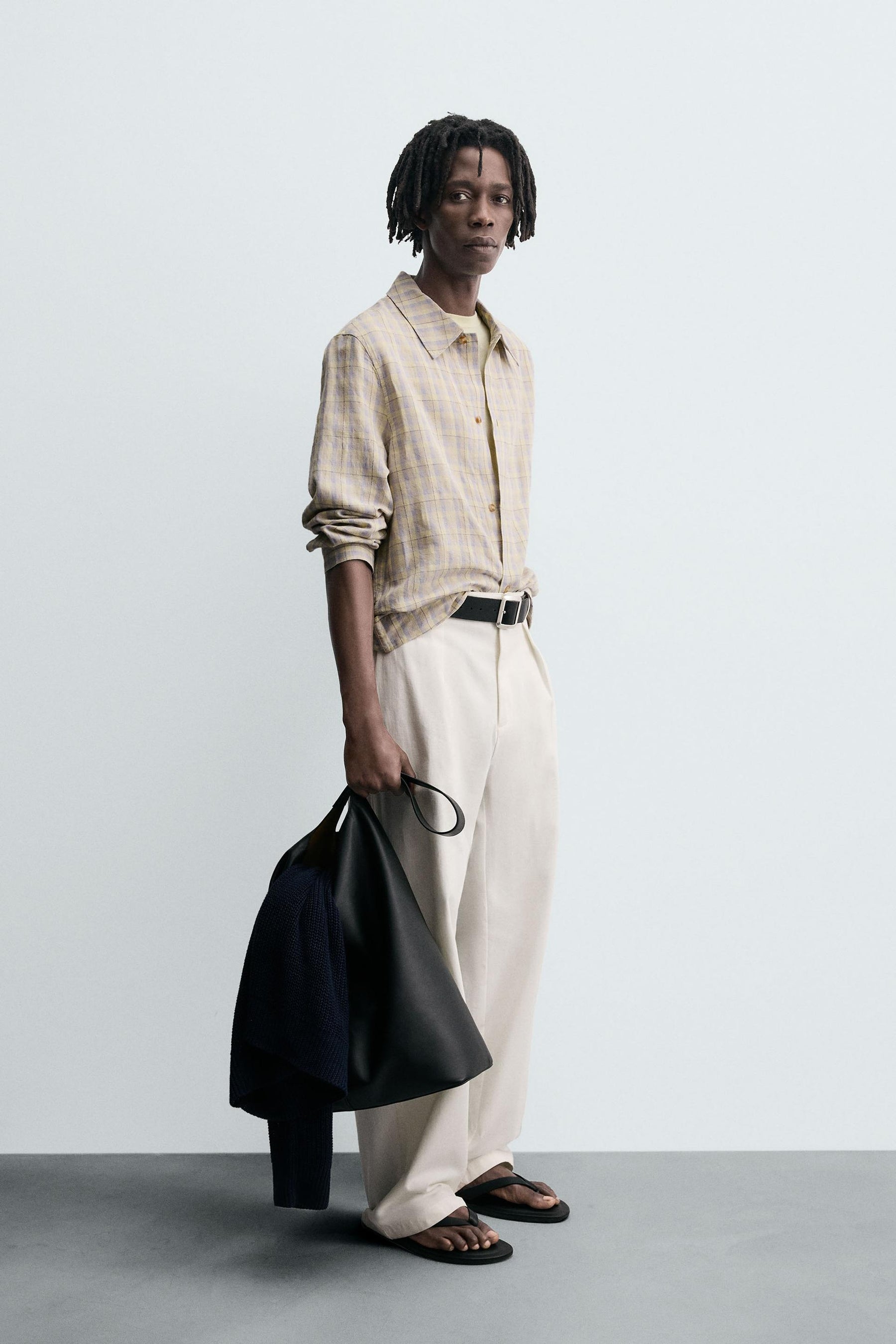 TEXTURED CHECK SHIRT - Image 4