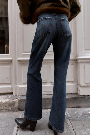 Low-Rise Bootcut Jeans