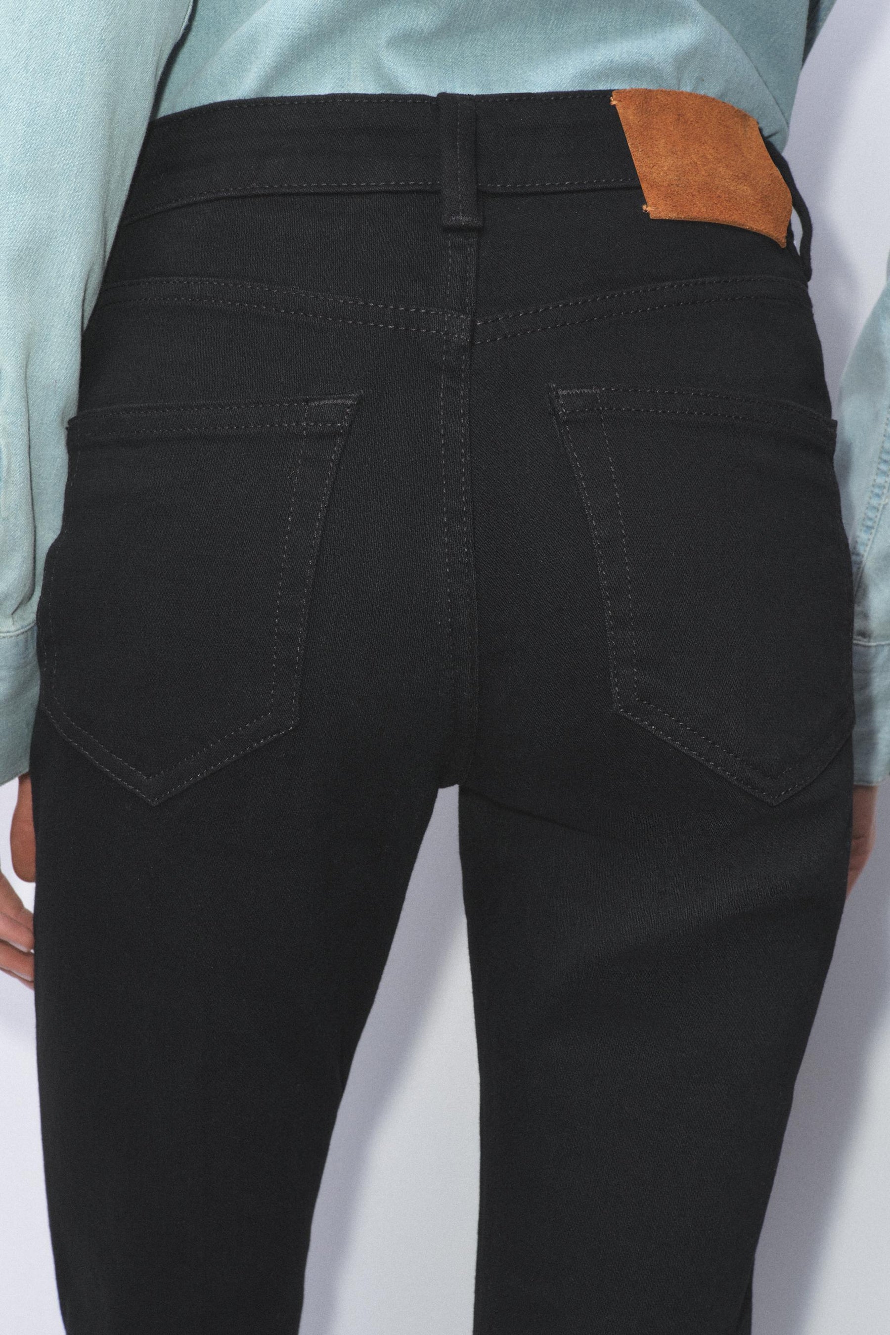High-Waist Bootcut Jeans