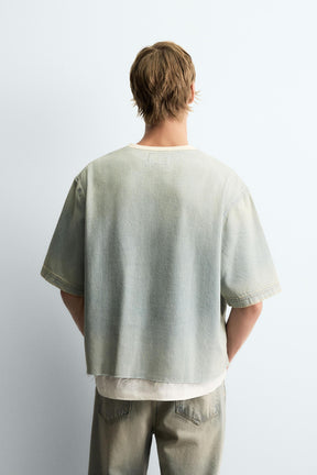 WASHED DENIM T-SHIRT - Image 3