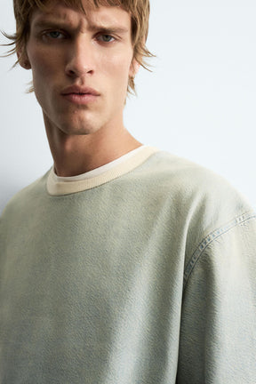 WASHED DENIM T-SHIRT - Image 6